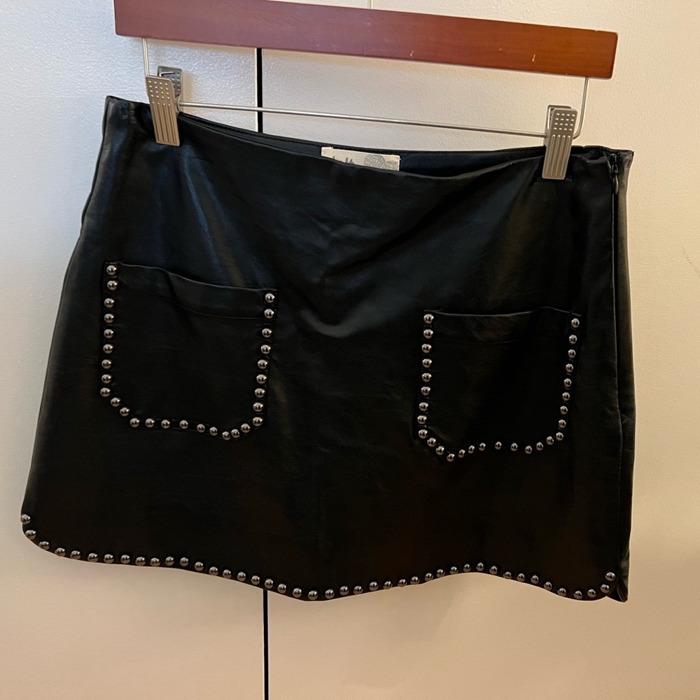 Vintage leather skirt. Size 26 or size 3/4